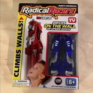 Radical Racers Wall-Climbing RC Car - Red & Blue